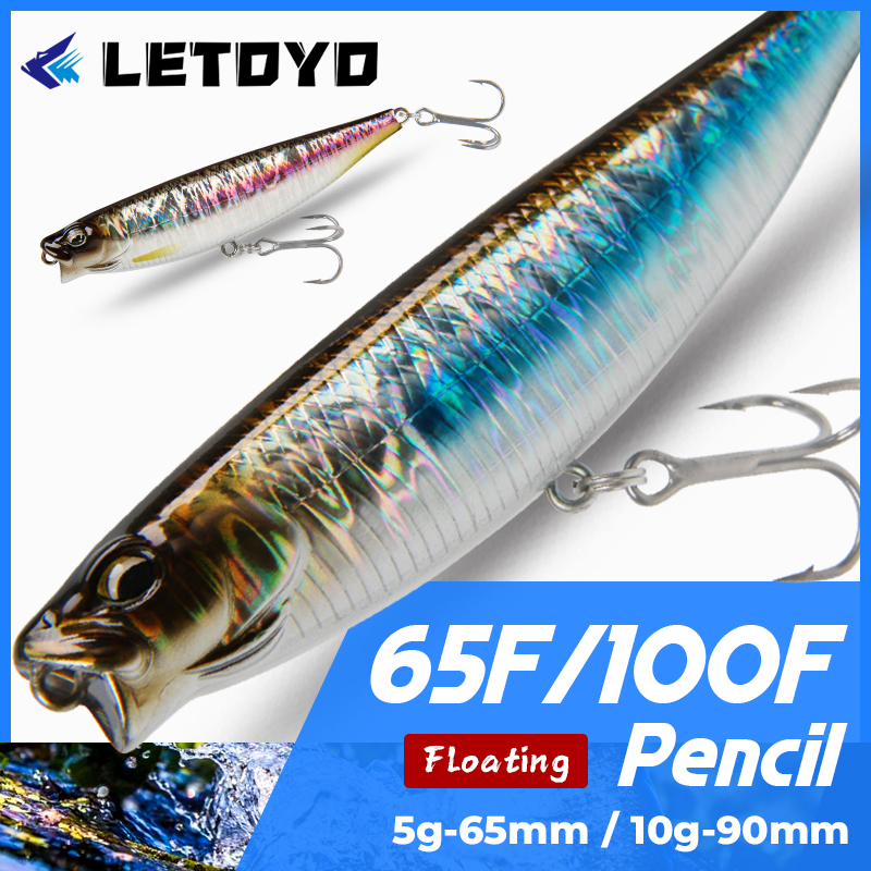 Fishing Lure Swimbait - LETOYO 65mm 5g/90mm 10g Surface crayon