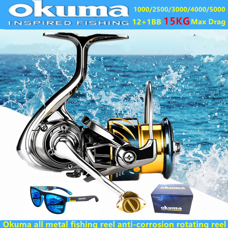 Kastking Reel Zephyr - Moulinet de pêche tout métal Okuma
