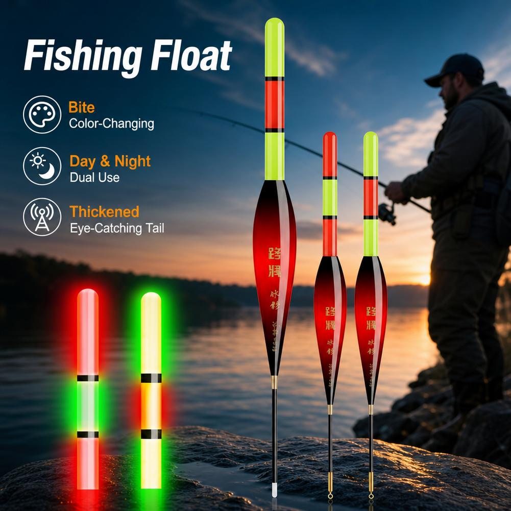 Fishing Lure Topwater - Flotteur de pêche coulissant lumineux, audacieux