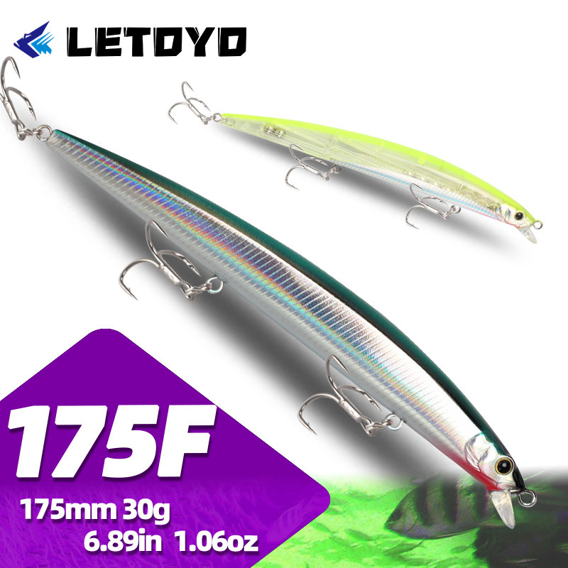 Fishing Lure Jerkbait - LETOYO 175mm 30g Nouvelle Leurre Flottante