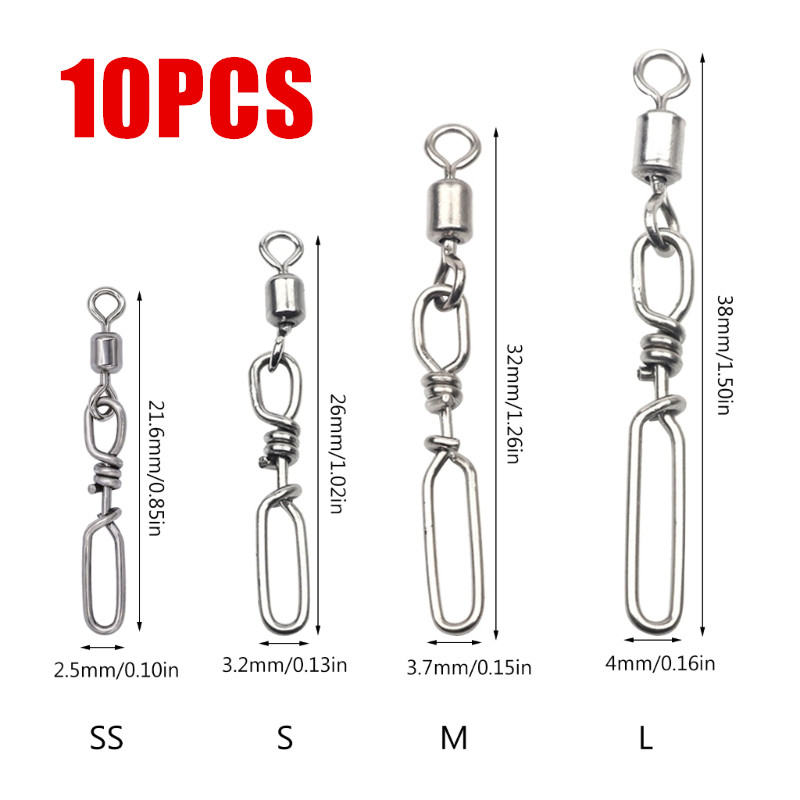 Fishing Lure Kit - Paquet de 20 mousquetons à roulement