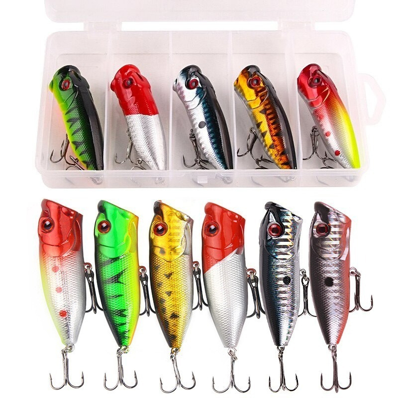 Fishing Lure Popper - 6 pièces 6 couleurs (sac opp)/5