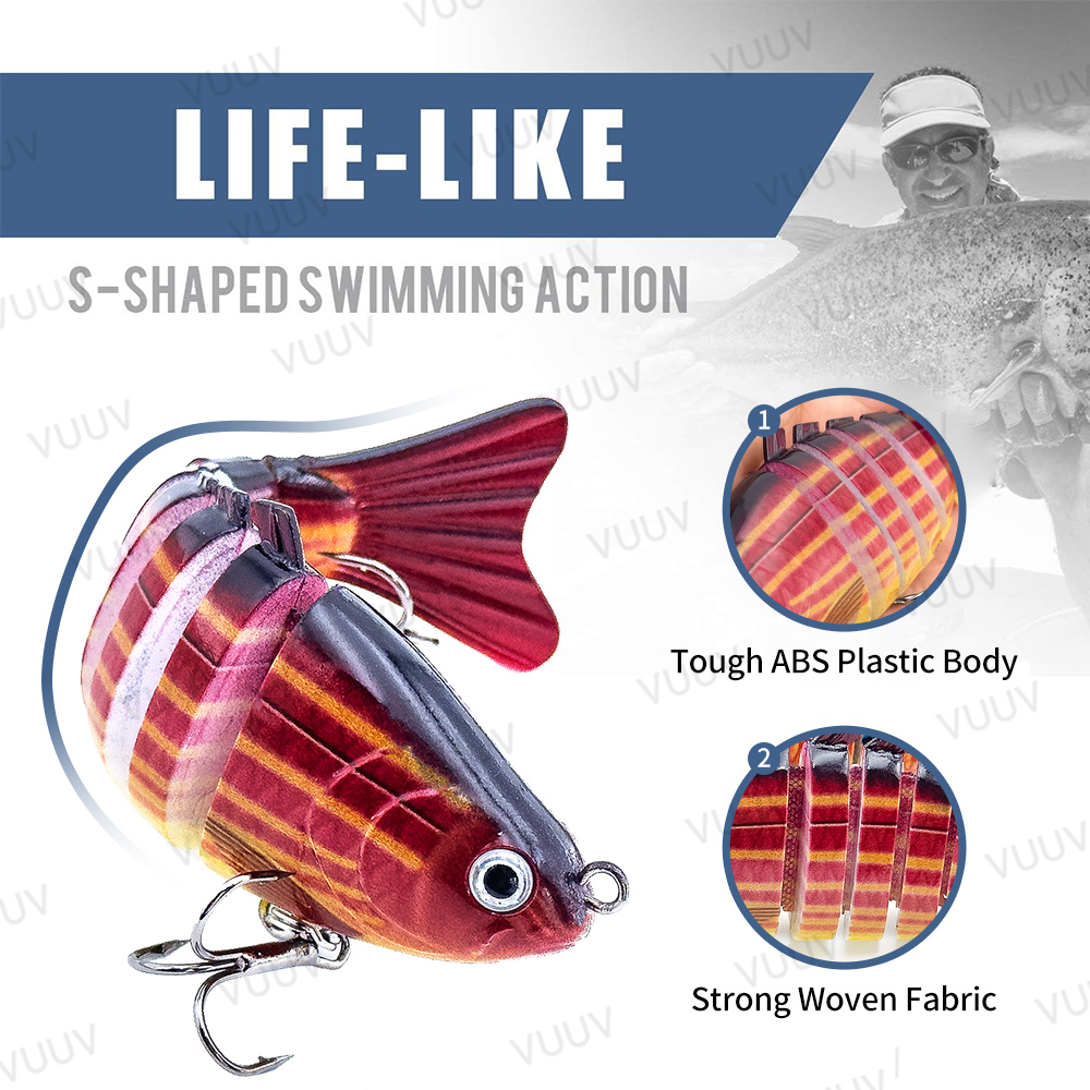 Lot de 10 leurres de pêche mul - Fishing Lure Swimbait avis et prix