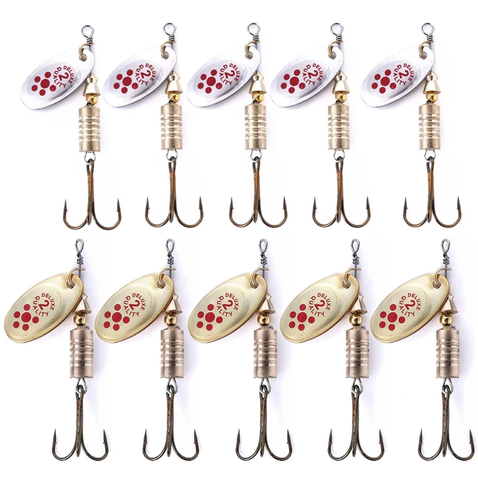Lot de 10 leurres métalliques  - Fishing Lure Kit avis et prix