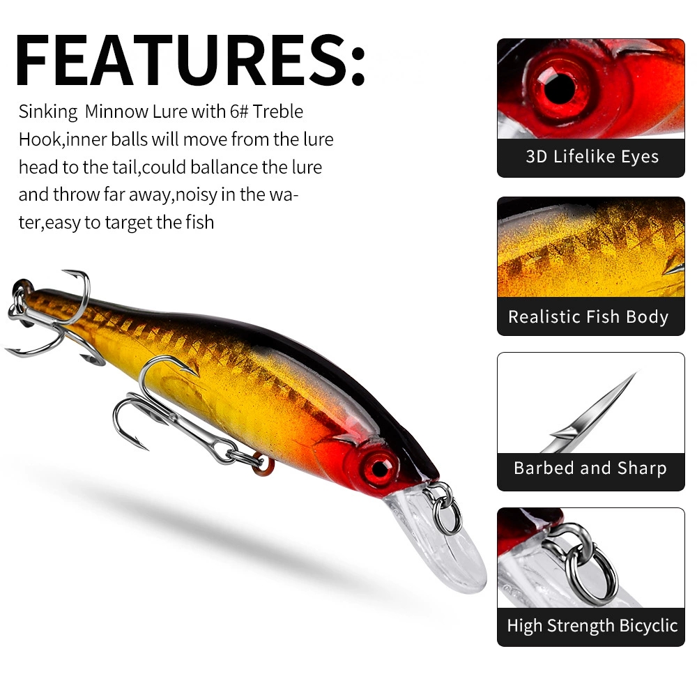 Leurres de pêche en forme de c - Fishing Lure Jerkbait avis et prix