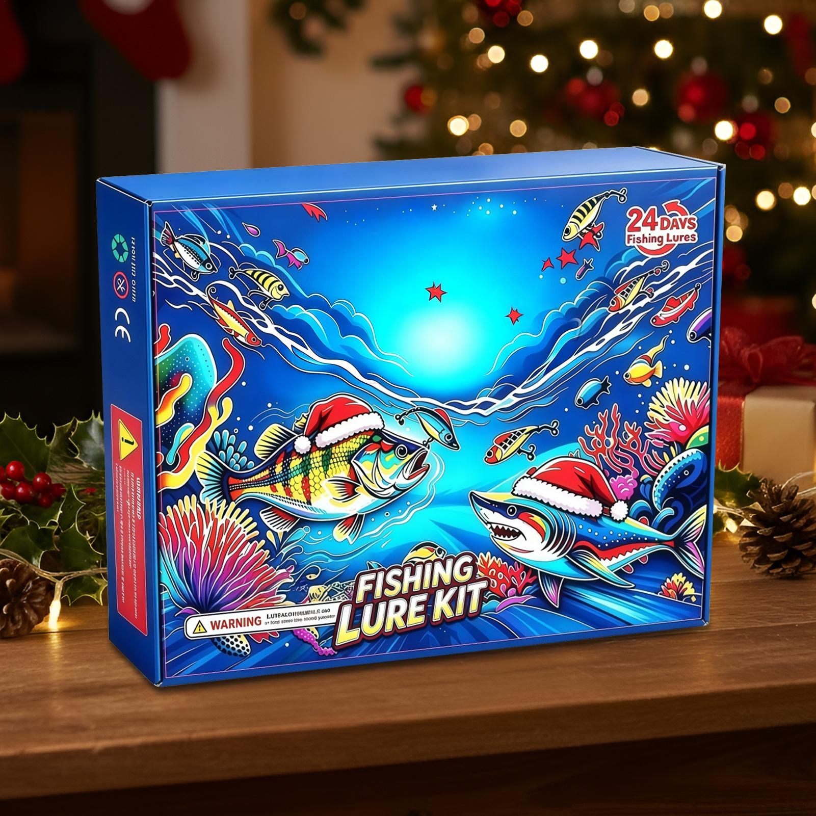Calendrier de l'Avent de Noël  - Fishing Lure Kit avis et prix