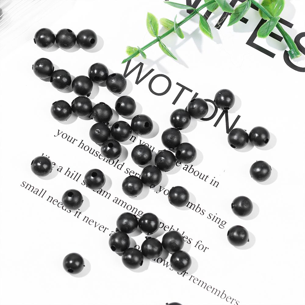 Perles de pêche noires rondes  - Fishing Lure Soft Plastic avis et prix