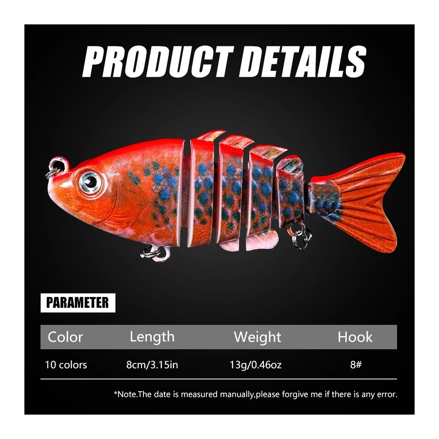 1PCS Leurre de pêche réaliste  - Fishing Lure Swimbait avis et prix