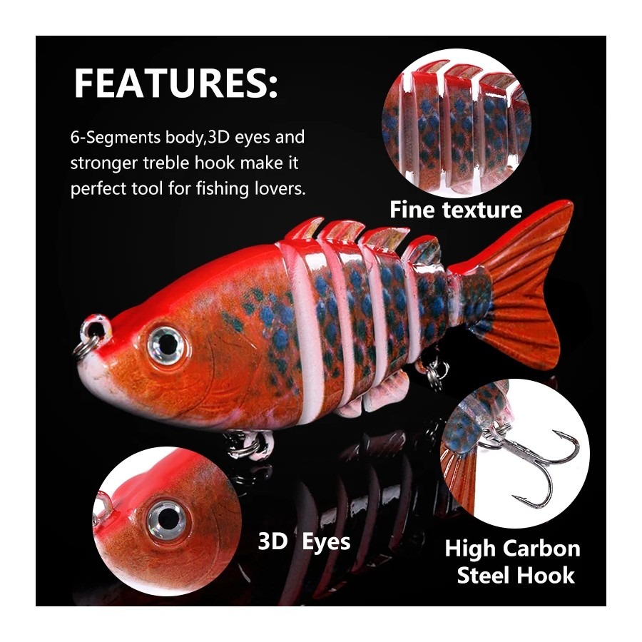1PCS Leurre de pêche réaliste  - Fishing Lure Swimbait avis et prix