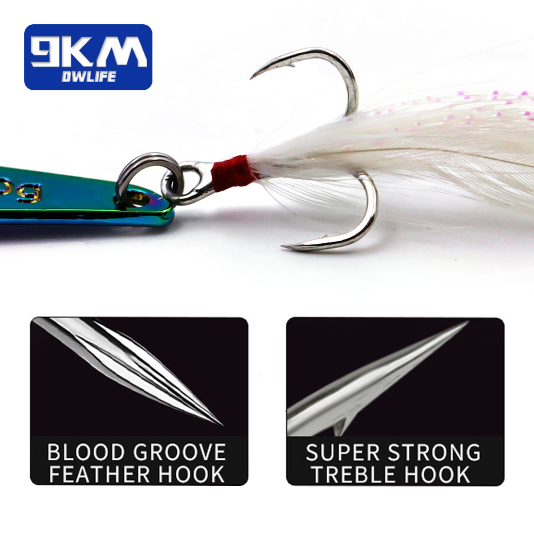 9KM 1 pièces lame en métal leu - Fishing Lure Blade Bait avis et prix