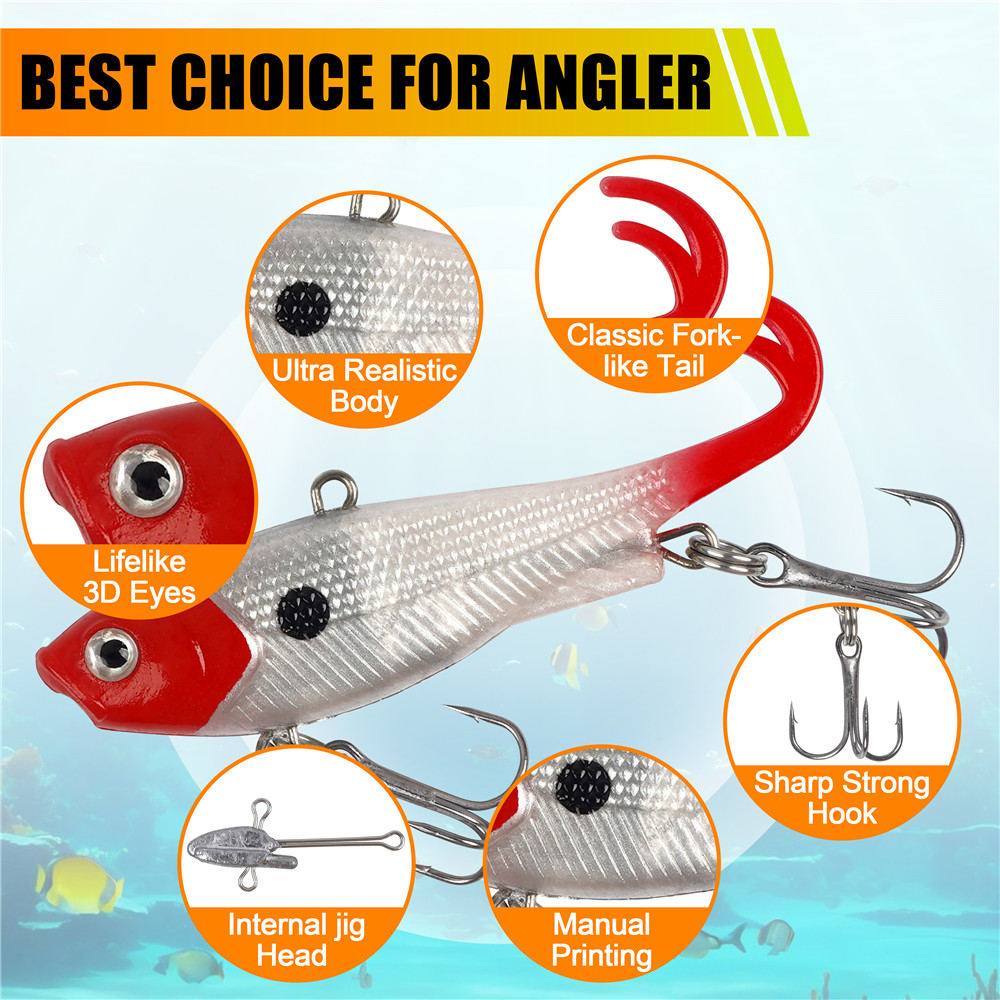 5 pièces pré-monté tête de gab - Fishing Lure Swimbait avis et prix