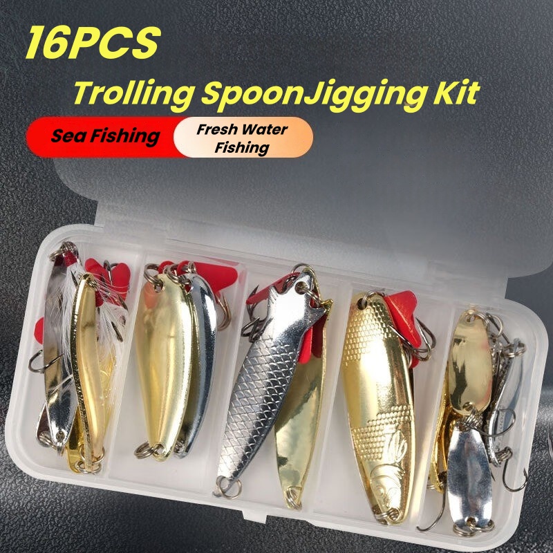 Kit de leurres de pêche 16 piè - Fishing Lure Spinnerbait avis et prix