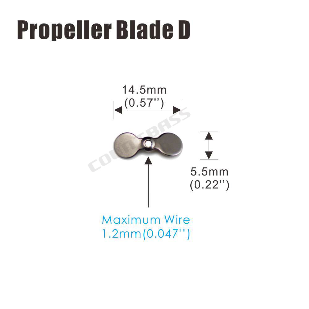 COUNTBASS 50 pales d'hélice en - Fishing Lure Blade Bait avis et prix