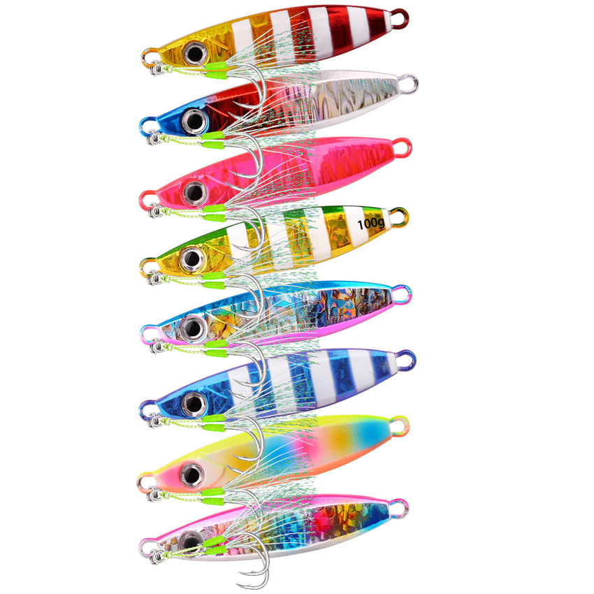 1 pièces 40g 60g 80g 100g gaba - Fishing Lure Spoon avis et prix